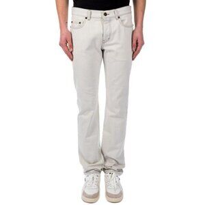 Saint Laurent Paris D18 M/SL-LW Jeans 34 Mens Off White Defect New